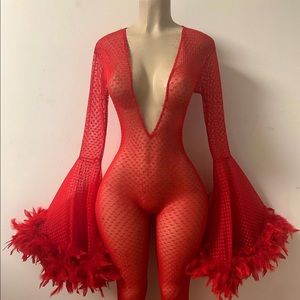 SEXY FEATHER LINGERIE